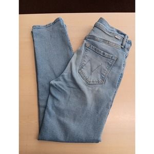 MOTHER The Dazzler Ankle Straight Leg Jeans, Sz 28 Ready To Roll